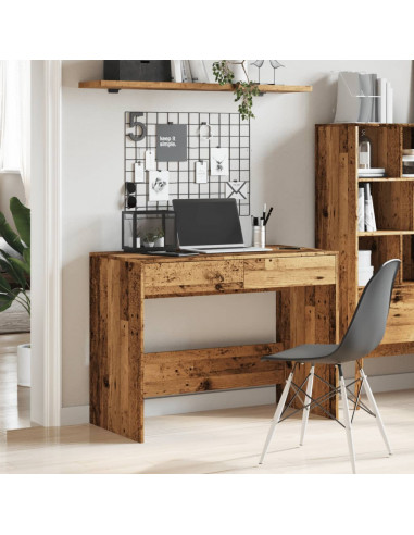 Scrivania Legno Antico 101x50x76,5 cm in Legno Multistrato