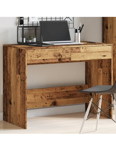 Scrivania Legno Antico 101x50x76,5 cm in Legno Multistrato