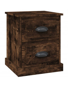 Comodino Rovere Fumo 39x39x47,5 cm in Legno Multistrato 2