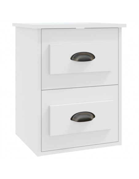 Comodino a Parete Bianco 41,5x36x53 cm