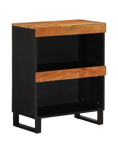Credenza 60x33x75 cm in Legno Massello di Acacia