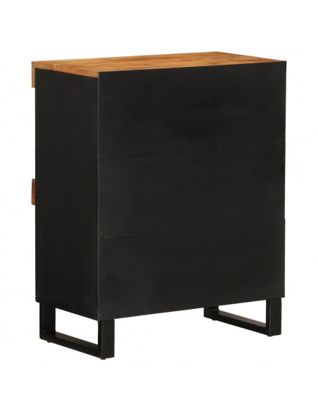 Credenza 60x33x75 cm in Legno Massello di Acacia