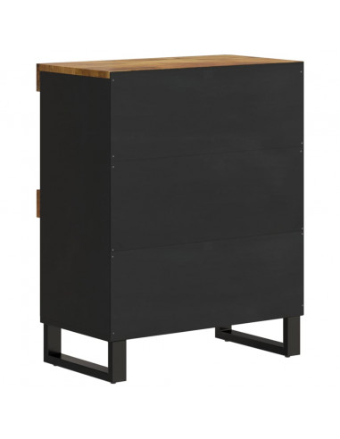 Credenza 60x33x75 cm in Legno Massello di Mango
