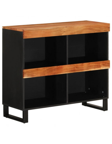 Credenza 85x33x75 cm in Legno Massello di Acacia