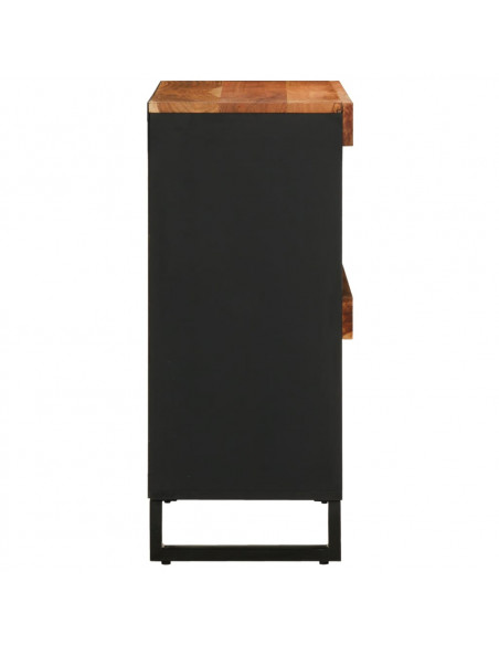 Credenza 85x33x75 cm in Legno Massello di Acacia