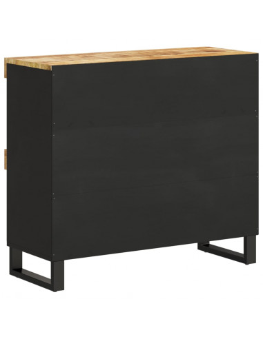 Credenza 85x33x75 cm in Legno Massello di Mango