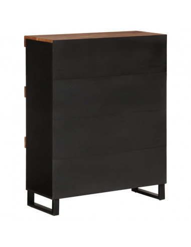 Credenza 85x33x107 cm in Legno Massello di Acacia