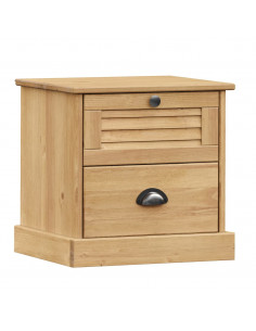 Comodino VIGO 42x35x42 cm in Legno Massello di Pino 2