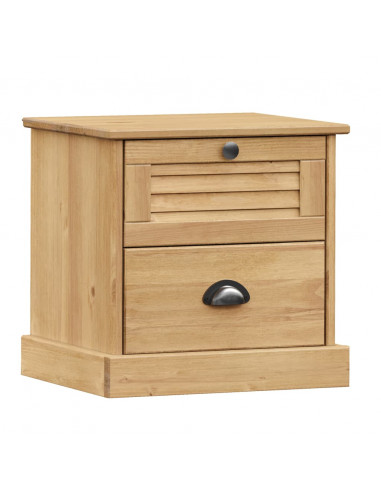 Comodino VIGO 42x35x42 cm in Legno Massello di Pino