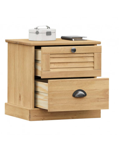 Comodino VIGO 42x35x42 cm in Legno Massello di Pino
