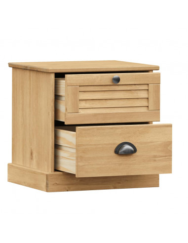 Comodino VIGO 42x35x42 cm in Legno Massello di Pino