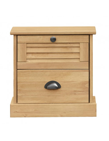 Comodino VIGO 42x35x42 cm in Legno Massello di Pino