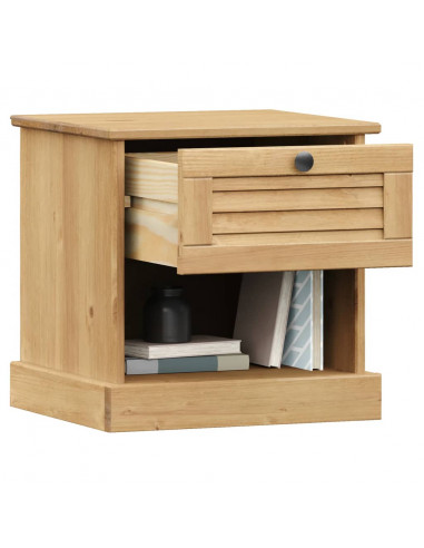Comodino VIGO 42x35x42 cm in Legno Massello di Pino