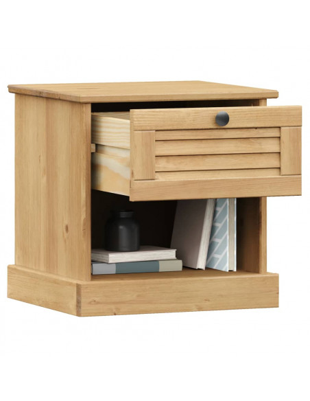 Comodino VIGO 42x35x42 cm in Legno Massello di Pino