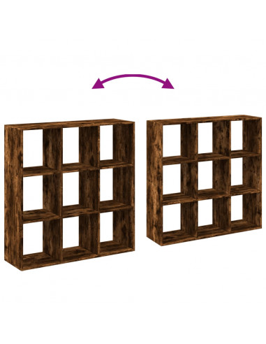 Libreria Divisorio Rovere Fumo 102x29x103,5 cm in Truciolato