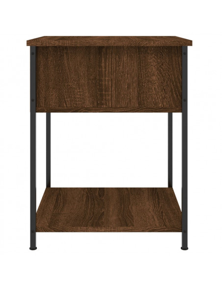 Comodino Marrone Fumo 44x45x58 cm in Legno Multistrato