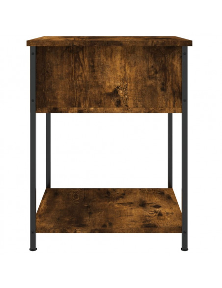 Comodino Rovere Fumo 44x45x58 cm in Legno Multistrato