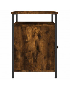Comodino Rovere Fumo 40x42x60 cm Legno Multistrato 2