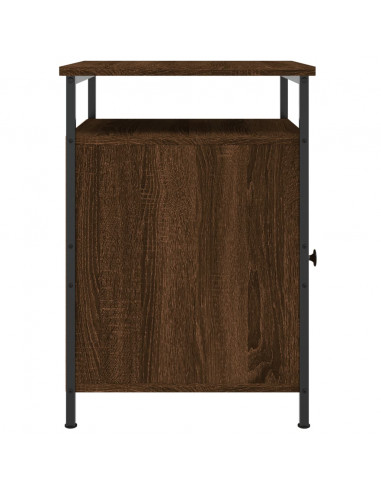 Comodino Rovere Marrone 40x42x60 cm in Legno Multistrato