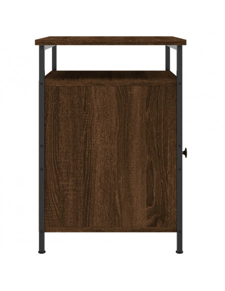 Comodino Rovere Marrone 40x42x60 cm in Legno Multistrato