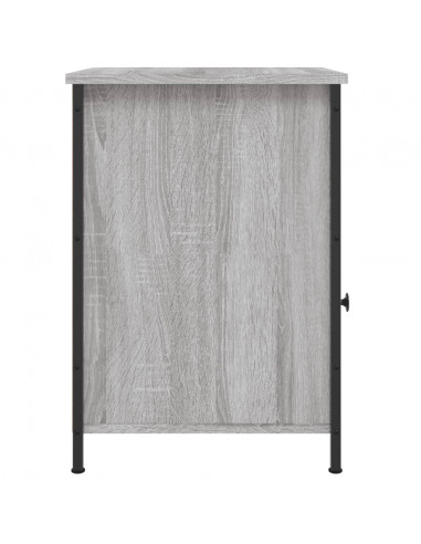 Comodino Grigio Sonoma 40x42x60 cm in Legno Multistrato