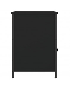 Comodino Nero 40x42x60 cm in Legno Multistrato 2