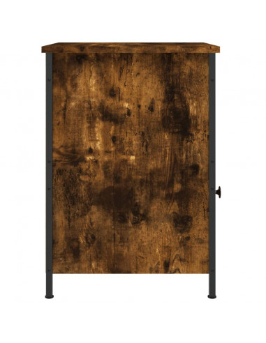 Comodino Rovere Fumo 40x42x60 cm Legno Multistrato
