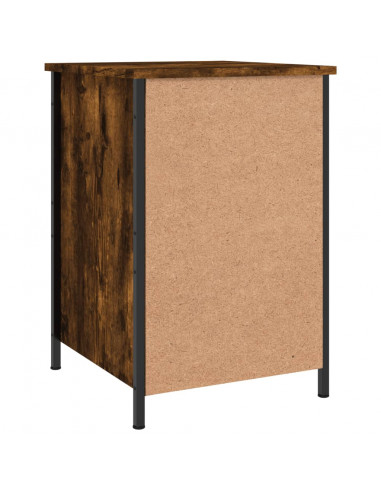 Comodino Rovere Fumo 40x42x60 cm Legno Multistrato