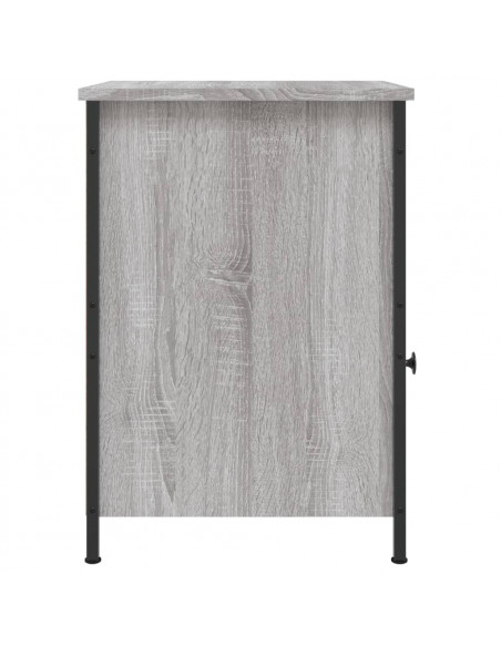 Comodino Grigio Sonoma 40x42x60 cm in Legno Multistrato