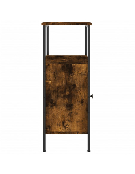 Comodino Rovere Fumo 41x31x80 cm Legno Multistrato