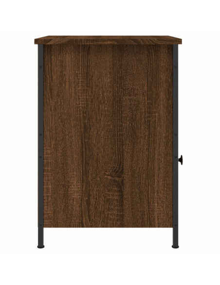 Comodino Rovere Marrone 40x42x60 cm in Legno Multistrato