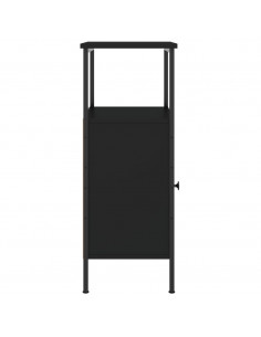Comodino Nero 41x31x80 cm in Legno Multistrato 2