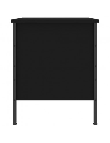 Comodino Nero 40x42x50 cm in Legno Multistrato