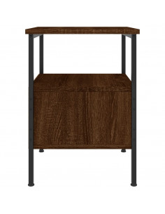 Comodino Rovere Marrone 34x35,5x50 cm in Legno Multistrato 2