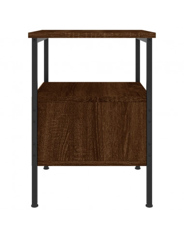 Comodino Rovere Marrone 34x35,5x50 cm in Legno Multistrato