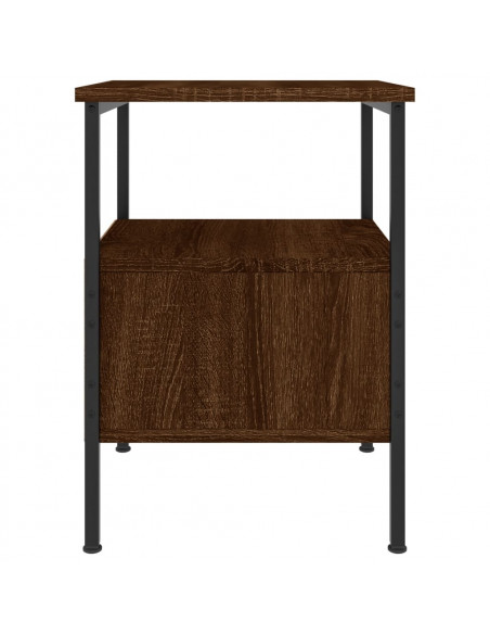 Comodino Rovere Marrone 34x35,5x50 cm in Legno Multistrato