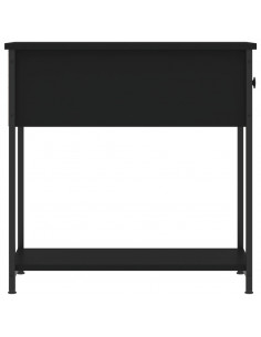 Comodino Nero 30x60x60 cm in Legno Multistrato 2
