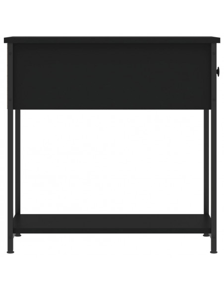 Comodino Nero 30x60x60 cm in Legno Multistrato