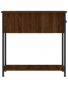Comodino Rovere Marrone 30x60x60 cm in Legno Multistrato 2