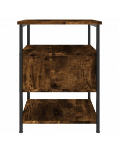 Comodino Rovere Fumo 40x42x56 cm Legno Multistrato 2