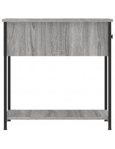 Comodino Grigio Sonoma 30x60x60 cm in Legno Multistrato 2