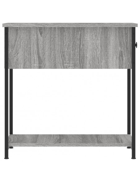 Comodino Grigio Sonoma 30x60x60 cm in Legno Multistrato