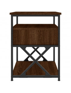 Comodino Rovere Marrone 40x42x55 cm in Legno Multistrato 2