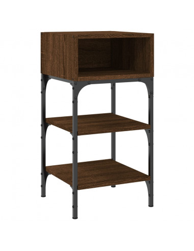 Comodino Rovere Marrone 35x34,5x70 cm in Legno Multistrato