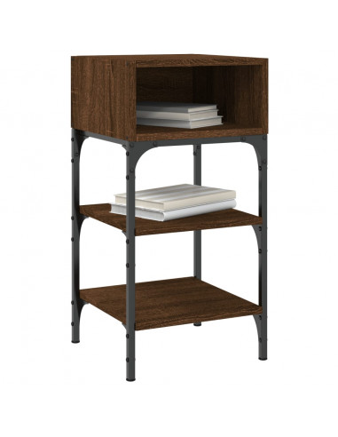 Comodino Rovere Marrone 35x34,5x70 cm in Legno Multistrato