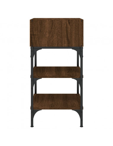 Comodino Rovere Marrone 35x34,5x70 cm in Legno Multistrato