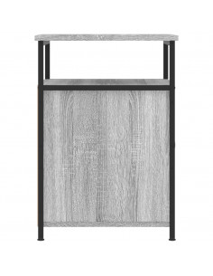 Comodino Grigio Sonoma 40x42x60 cm in Legno Multistrato 2