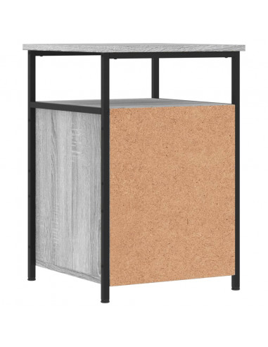 Comodino Grigio Sonoma 40x42x60 cm in Legno Multistrato