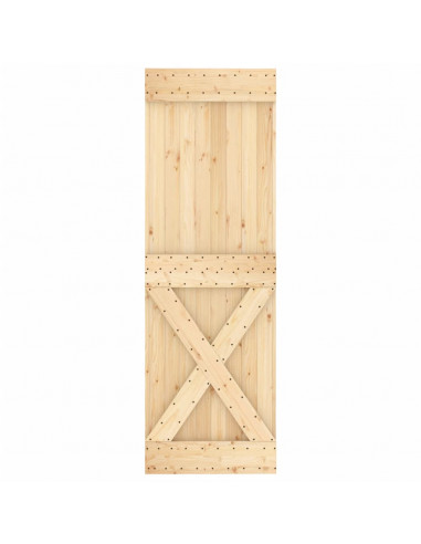 Porta NARVIK 70x210 cm in Legno Massello di Pino