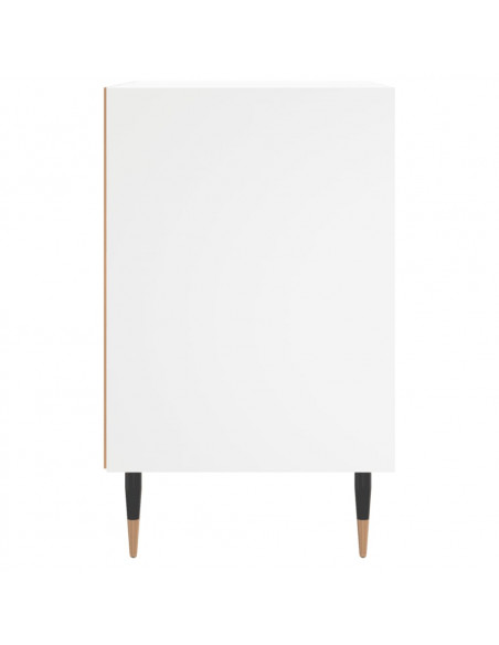 Comodino Bianco 40x30x50 cm in Legno Multistrato